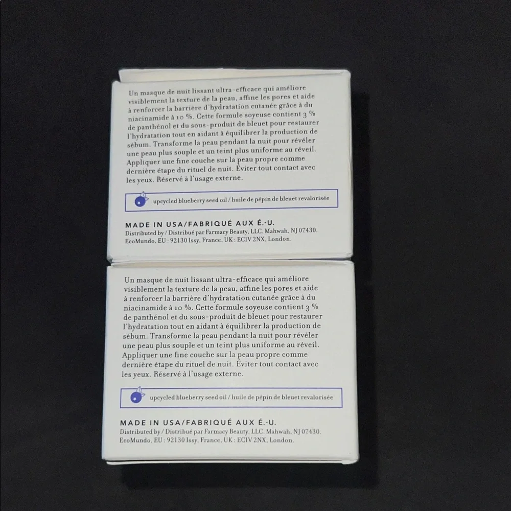 Farmacy 10% Niacinamide Night Mask — 2x NEW